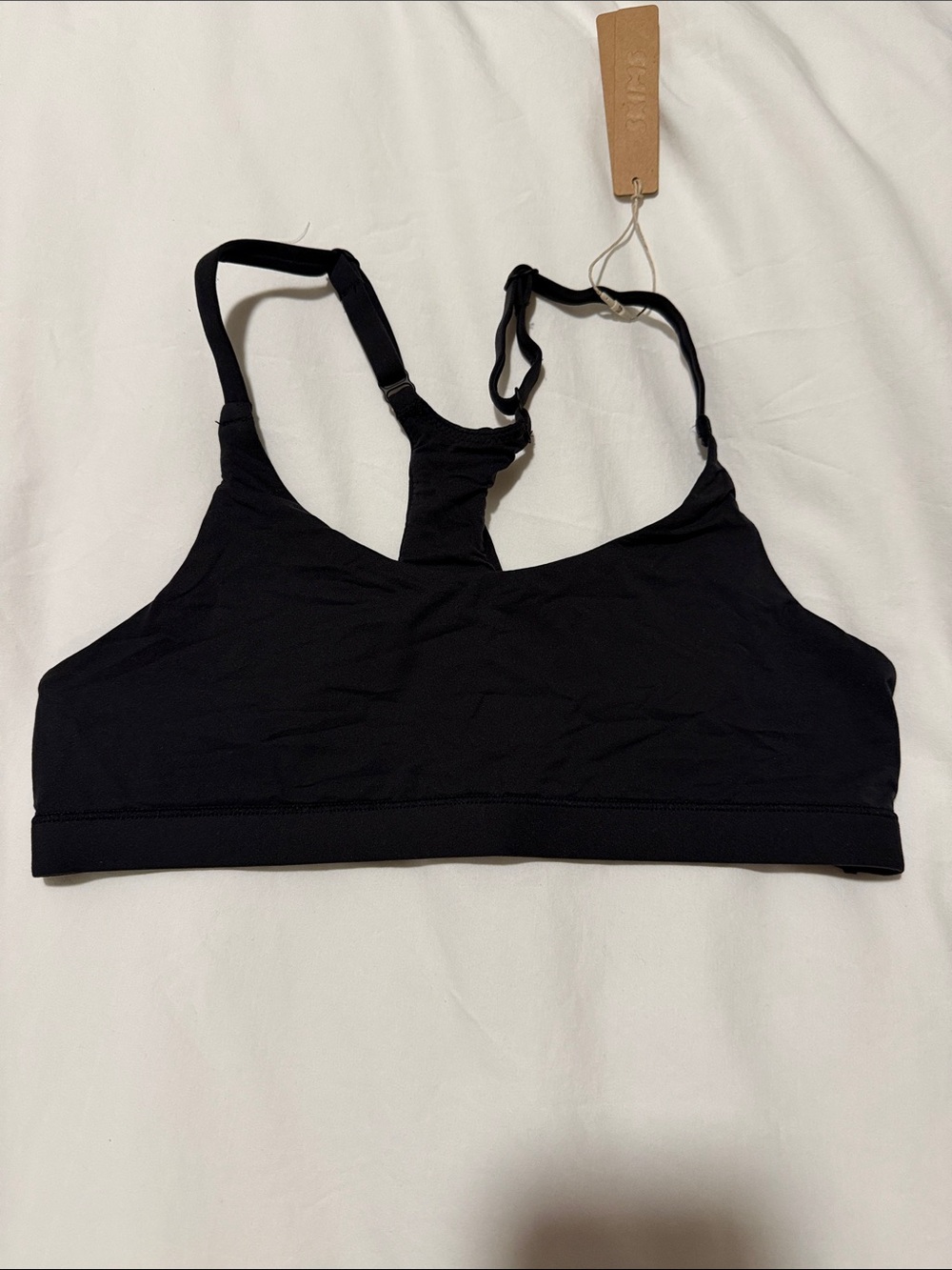 3 SKIMS Everyday Racerback Bralettes- Black & Nude - Picture 7 of 9